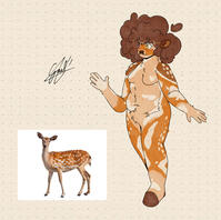 Olivia (OC) as a deer